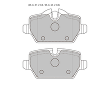 Load image into Gallery viewer, BMW 1 E81 PBS Prorace Rear Pads 8331PR