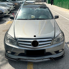 Load image into Gallery viewer, V Style Gloss Black Front Splitter for Mercedes Benz W204 C Class AMG Model 08-10