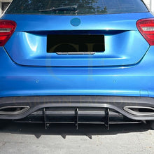 Load image into Gallery viewer, V Style Gloss Black Rear Diffuser for Mercedes Benz W176 A Class AMG 16-18