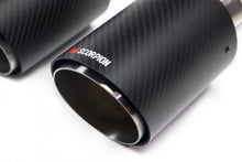 Load image into Gallery viewer, SCORPION EXHAUSTS - REPLACEMENT CARBON ASCARI TIPS FOR SCORPION EXHAUST - TWIN 90MM