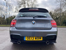 Load image into Gallery viewer, BMW 1 Series F20 F21 M135i Rear Diffuser 2011-2015 Pre LCI, Gloss Black Dual Exit OEM Style Rear Bumper Valance