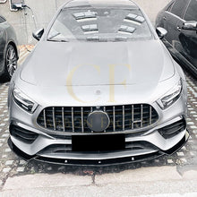Load image into Gallery viewer, V Style Gloss Black Front Splitter for Mercedes Benz W177 A Class A45 & A45S 18-22
