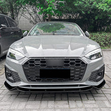 Load image into Gallery viewer, V Style Gloss Black Front Splitter for Audi B9 A5 S Line & S5 21-24