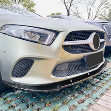 Load image into Gallery viewer, V Style Gloss Black Front Splitter for Mercedes Benz W177 A Class 18-22
