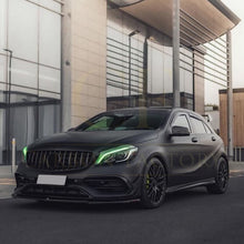 Load image into Gallery viewer, V Style (3 pcs) Gloss Black Front Splitter for Mercedes Benz W176 A Class AMG 13-18