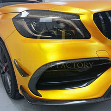 Load image into Gallery viewer, AMG Carbon Fibre Canards Winglets Splitter (8 Pieces) for Mercedes Benz W176 A Class 16-18