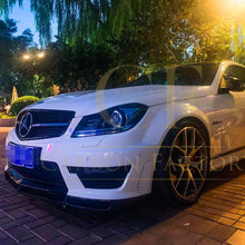 Load image into Gallery viewer, AMG Style Carbon Fibre Front Splitter for Mercedes Benz W204 C63 Facelift 12-14