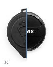Load image into Gallery viewer, MMX Billet Aluminium Windscreen Washer Bottle Cap / Reservoir Cover for BMW G-Chassis Models, Black Anodised