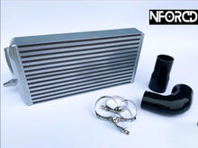 Load image into Gallery viewer, BMW 135i 335i (E82 E90 E92) N54 Huge 7 Inch Stepped FMIC Front Mount Intercooler - Bar and Plate, Cast End Tanks, Powder