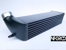 Load image into Gallery viewer, BMW 135i/335i N54 Front Mount Intercooler FMIC Upgrade - 5 Inch Bar & Plate, Direct Fit Bolt-On, High Performance Twin Turbo Cooler (E82 E88 E90 E92 E93) Satin Black | 500+ BHP Capable