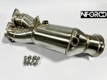 Load image into Gallery viewer, BMW 135i/335i N55 200 Cell Sports Cat Downpipe – E82 E88 E90 E91 E92 E93 2011-2012 | T304 Stainless, TIG Welded, UK Made | Hi-Flow, Bolt-On Upgrade | Lifetime Warranty | Euro 5 Rated