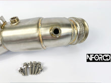 Load image into Gallery viewer, BMW 135i/335i N55 Decat Downpipe (Catless) E82 E88 E90 E91 E92 E93 2011-2012 | T304 Stainless | TIG Welded | Mandrel Bent | UK Made E-Chassis Performance Exhaust