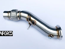 Load image into Gallery viewer, BMW B48 2.0T Decat Downpipe (Catless) - 230i 230ix 320i 330i 330ix 330e 430i 430ix F22 F23 F30 F31 F34 F32 F33 F36 - 3.5 Inch Turbo Outlet Stainless Steel SS304 TIG Welded Performance Upgrade