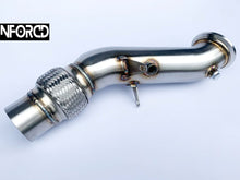 Load image into Gallery viewer, BMW B48 2.0T Decat Downpipe (Catless) - 230i 230ix 320i 330i 330ix 330e 430i 430ix F22 F23 F30 F31 F34 F32 F33 F36 - 3.5 Inch Turbo Outlet Stainless Steel SS304 TIG Welded Performance Upgrade