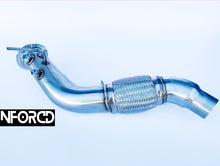 Load image into Gallery viewer, BMW E60 E61 525d 530d M57N DPF Delete Downpipe – T304 Stainless, TIG Welded, Mandrel Bent – Fits 2003-2010; Also 325d 330d E90 E91 E92 E93 2005-2008 – Performance Exhaust Upgrade, Lifetime Warranty