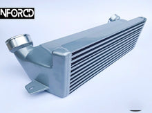 Load image into Gallery viewer, BMW 335d 330d 325d E90 E91 E92 E93 Front Mount Intercooler FMIC Upgrade - Direct Fit Stepped Bar & Plate Turbo Intercooler, Silver Grey (2005-2011)