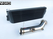 Load image into Gallery viewer, BMW M135i Intercooler & Decat Downpipe Upgrade Kit (2012 to June 2013, Pre-July) N55 Pre-EWG | 5" Competition FMIC + T304 Stainless Catless Downpipe | Plug-and-Play