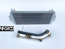 Load image into Gallery viewer, BMW M135i Intercooler & Decat Downpipe Upgrade Kit - 5" Front Mount Intercooler (FMIC), F20 F21 N55 Pre-EWG, 2012 to June 2013 (Pre July 2013)