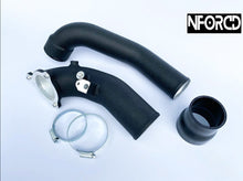 Load image into Gallery viewer, BMW B58 Charge/Boost Pipe Kit (MTC Motorsport) for M140i M240i 340i 440i 540i 740i X3 X4 F & G Series 2016-2019 – 6061 Aluminium, Black Anodised, Meth Port, Clamps & Hose