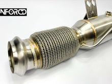 Load image into Gallery viewer, BMW M340i OPF Decat Downpipe 4.5in SS304 TIG Welded – Fits B58 G20 M340i, G22 440i, G30 540i, G32 640i, G11/G12 740i, G14/G15/G16 840i, Z4 G29 M40i & Toyota Supra A90 GR (OPF/PPF Models Only)
