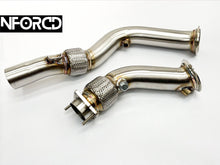 Load image into Gallery viewer, BMW M3 M4 M2 Competition S55 Decat Downpipes 3 Inch Flexi T304 Stainless Catless F80 F82 F87 | TIG Welded Mandrel Bent Performance Upgrade