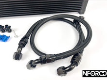 Load image into Gallery viewer, BMW M3 F80 / M4 F82 / M2 Competition F87 S55 Uprated Oil Cooler Kit – 45% Larger Core – Direct Fit – Replaces OEM 17212284540, 2284540