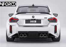 Load image into Gallery viewer, BMW M2 G87 2023+ Edition 1 Carbon Fibre Rear Diffuser 3 Piece | Pre-Preg Gloss | Fits S58 | UK Made by MHC | R44 Performance