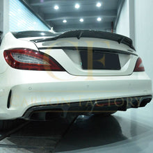 Load image into Gallery viewer, Brabus Style Carbon Fibre Rear Diffuser for Mercedes Benz C218 CLS 15-18