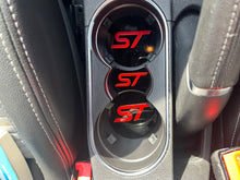 Load image into Gallery viewer, MK8 Fiesta Cup Holder Inserts | ST/ST-Line Logo | Black or Clear Finish