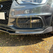 Load image into Gallery viewer, CF Style Carbon Fibre Front Splitter for Audi A3 Hatchback S Line & S3 13-15