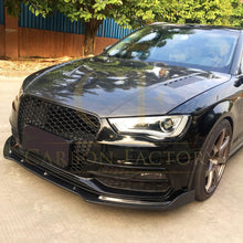 Load image into Gallery viewer, CF Style Carbon Fibre Front Splitter for Audi A3 Hatchback S Line & S3 13-15