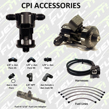 Load image into Gallery viewer, Fuel-It! Charge Pipe Injection Accessories, CPI Auxiliary Injector Fittings, Adapters & Wiring Harness, -4AN, 1/8 NPT