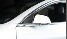 Load image into Gallery viewer, Carbon Fibre A Pillar Window Covers for Tesla Model 3 16-20