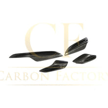 Load image into Gallery viewer, Carbon Fibre Front Bumper Canards 4 Pcs for BMW E90 E92 E93 M3 07-13