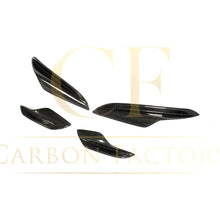 Load image into Gallery viewer, Carbon Fibre Front Bumper Canards 4 Pcs for BMW E90 E92 E93 M3 07-13