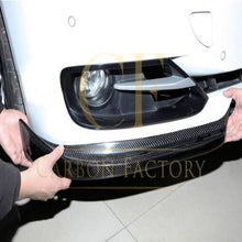 Load image into Gallery viewer, Carbon Fibre Front Extensions for BMW F30 3 Series Non M Sport 12-19