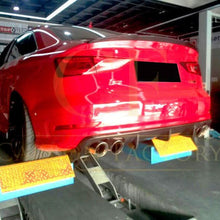 Load image into Gallery viewer, Carbon Fibre Rear Diffuser (Quad Exhaust) for Audi A3 S Line S3 Saloon 13-15
