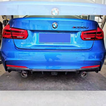 Load image into Gallery viewer, Carbon Fibre Rear Diffuser with LED Light Dual Exhaust for BMW F30 F31 3 Series 12-19