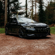 Load image into Gallery viewer, Competition Style Gloss Black Front Splitter for BMW 3 Series G20 G21 Pre-LCI 19-22