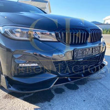 Load image into Gallery viewer, Competition Style Gloss Black Front Splitter for BMW 3 Series G20 G21 Pre-LCI 19-22