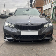 Load image into Gallery viewer, Competition Style Gloss Black Front Splitter for BMW 3 Series G20 G21 Pre-LCI 19-22