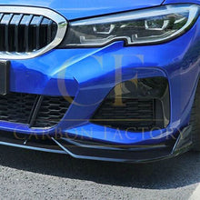 Load image into Gallery viewer, Competition Style Gloss Black Front Splitter for BMW 3 Series G20 G21 Pre-LCI 19-22