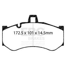 Load image into Gallery viewer, EBC Yellowstuff 4000 Series Street and Track Brake Pad Set (DP4072R)