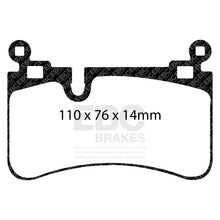 Load image into Gallery viewer, EBC Yellowstuff 4000 Series Street and Track Brake Pad Set (DP41839R)