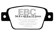 Load image into Gallery viewer, EBC Yellowstuff 4000 Series Street and Track Brake Pad Set (DP42107R)