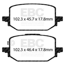 Load image into Gallery viewer, EBC Yellowstuff Brake Pad 4000 Series Sport Set (DP42506R)