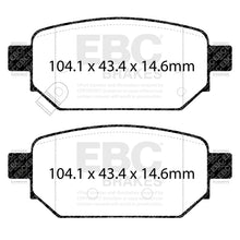 Load image into Gallery viewer, EBC Yellowstuff 4000 Series Street and Track Brake Pad Set (DP43081R)