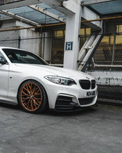 Load image into Gallery viewer, BMW 2 SERIES, M235I & M240I F22 F23 EVO-1 GLOSS BLACK FRONT SPLITTER BY ZAERO (2014-2019)