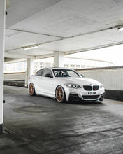 Load image into Gallery viewer, BMW 2 SERIES, M235I & M240I F22 F23 EVO-1 GLOSS BLACK FRONT SPLITTER BY ZAERO (2014-2019)