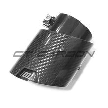 Load image into Gallery viewer, BMW M2, M3, M4 G87/G80/G81/G82/G83 CARBON EXHAUST TIPS - BLACK (SET OF 4)